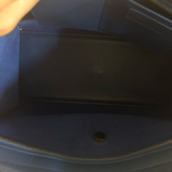 ⛔️SOLD🚫Saint Laurent Cabas ChYc Blue Leather BAG - Picture 3 of 8